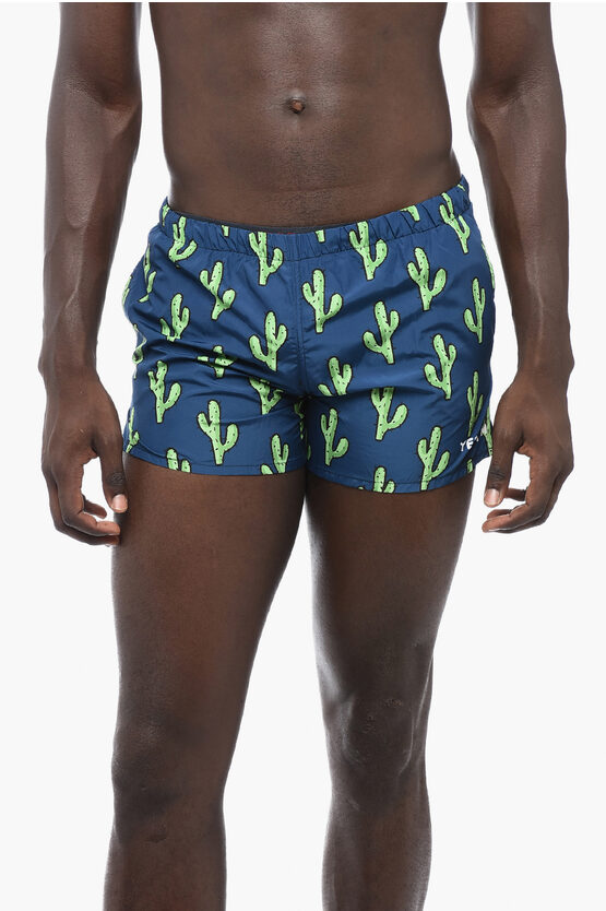 Shop Yes I Am All-over Printed Swim Shorts