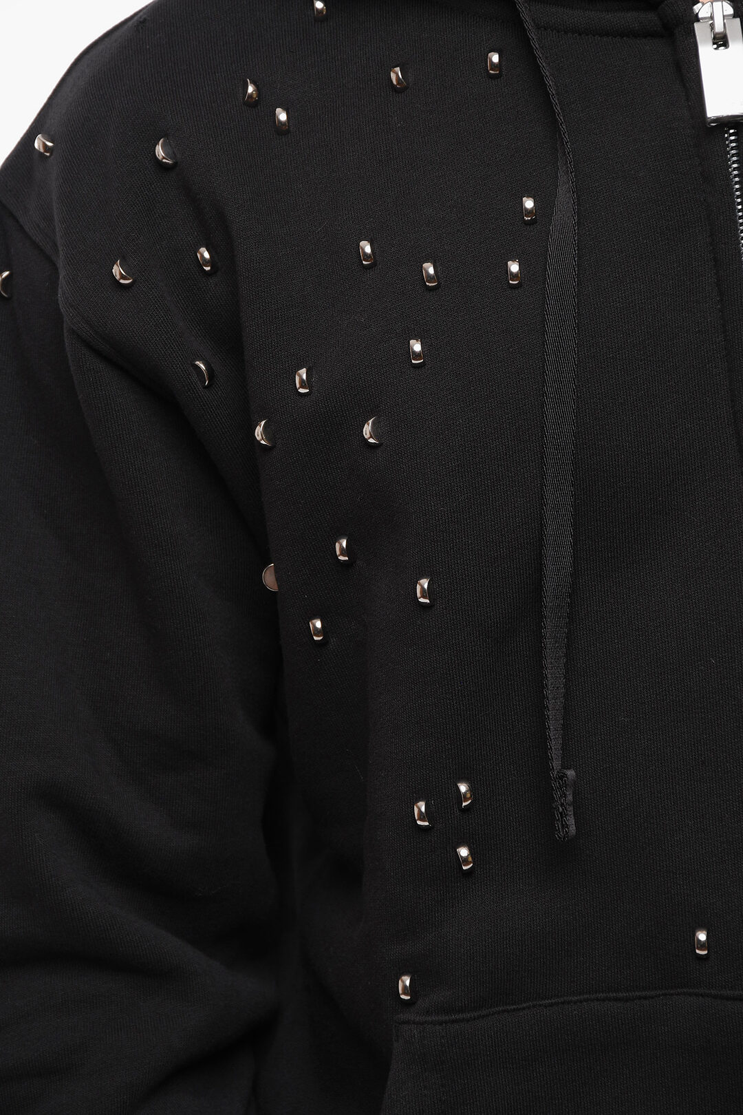 Alyx All-Over Studded Fleeced-Cotton Hoodie men - Glamood Outlet