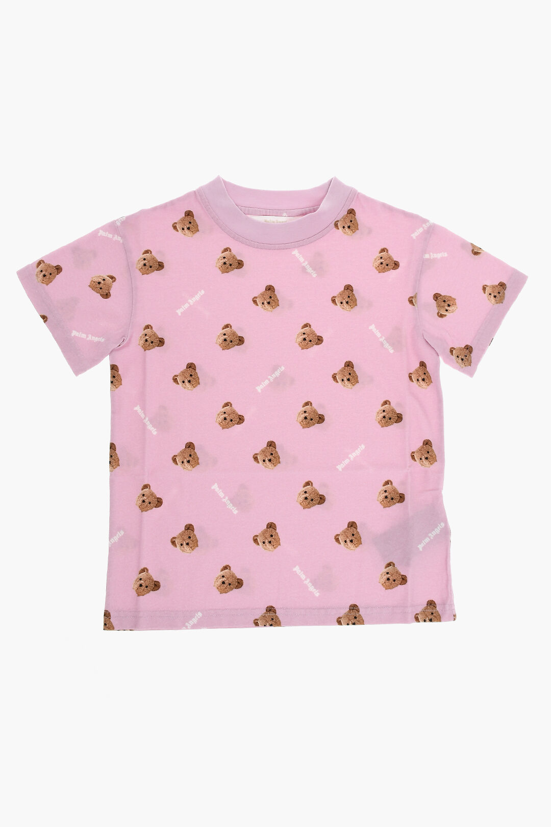 All-Over Teddy Bear Printed Crew-neck T-Shirt