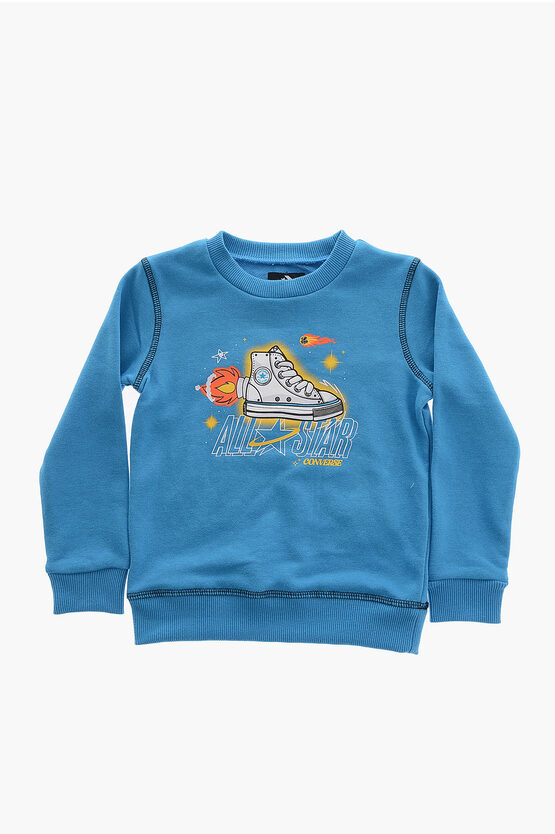 ALL STAR Bedrucktes Joggers- und Sweatshirt-Set mit Rundhalsausschnitt