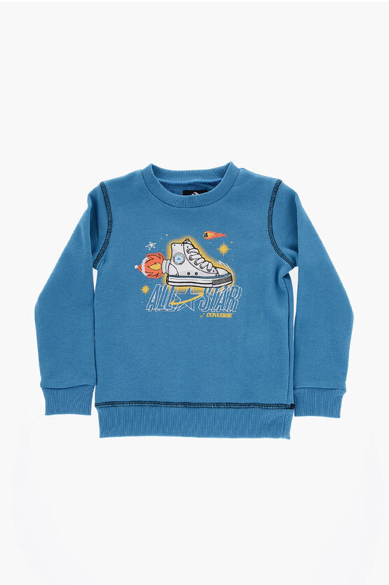 ALL STAR Bedrucktes Joggers- und Sweatshirt-Set mit Rundhalsausschnitt