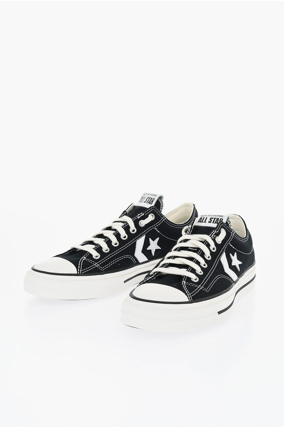 Converse All Star Canvas Star Player 76 Low Top Sneakers With Contras