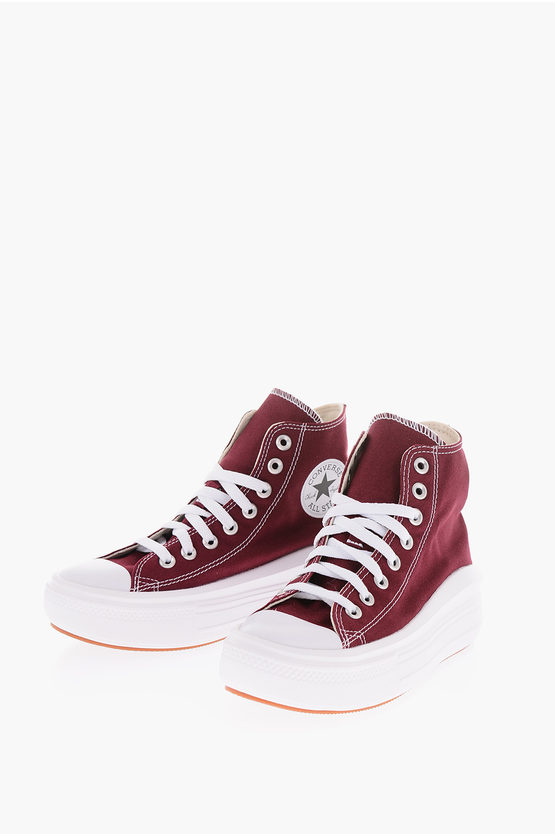 Converse Chuck Taylor All Star Lift High Trainers In Deep Bordeaux
