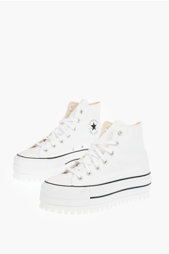 Converse All Star Chuck Taylor 4cm Fabric Sneakers With Platform In White