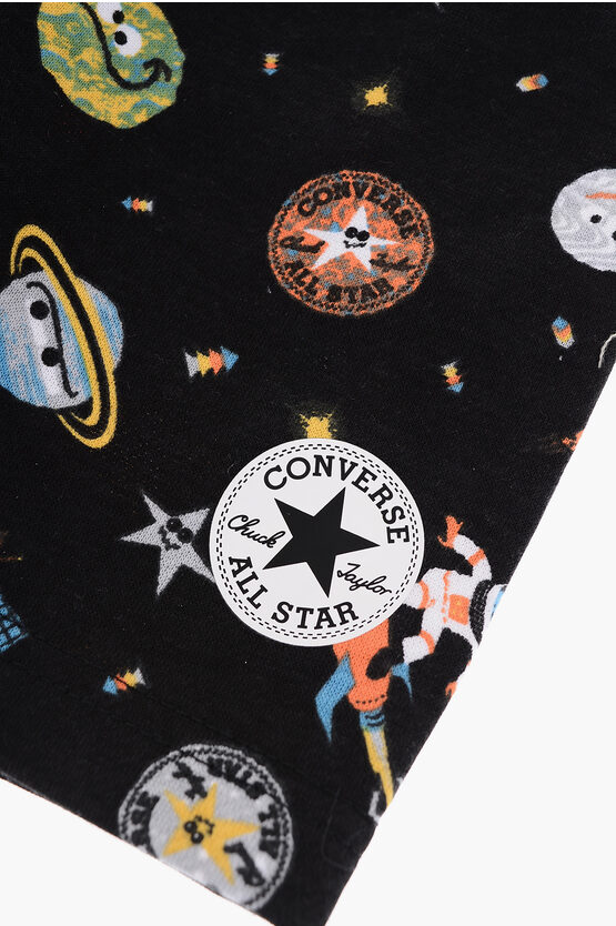 ALL STAR CHUCK TAYLOR All-Over Printed Shorts and Crew-Neck T-shirt Set