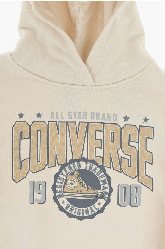 ALL STAR CHUCK TAYLOR Bedruckter Hoodie aus Baumwollfleece