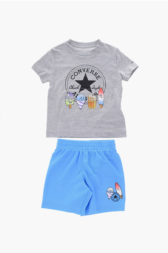 ALL STAR CHUCK TAYLOR Bedrucktes T-Shirt- und Shorts-Set