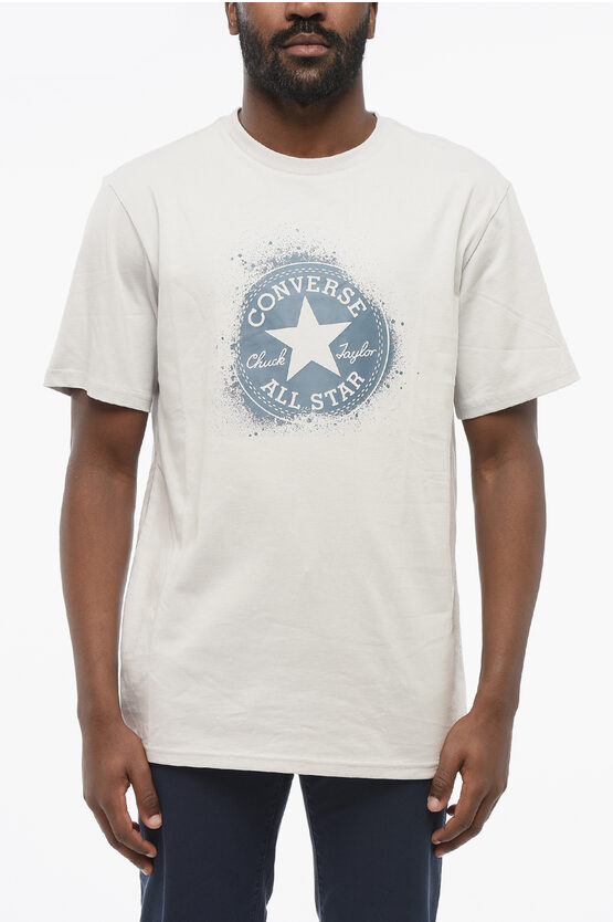 CONVERSE ALL STAR CHUCK TAYLOR COTTON CREW-NECK T-SHIRT WITH CONTRAST