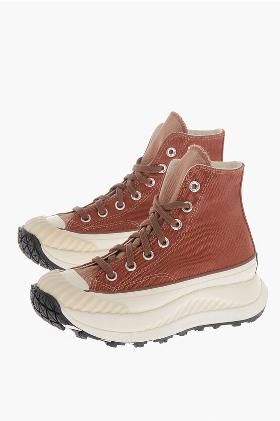 Shop Converse All Star Chuck Taylor Cotton High-top Sneakers With Sole 6cm