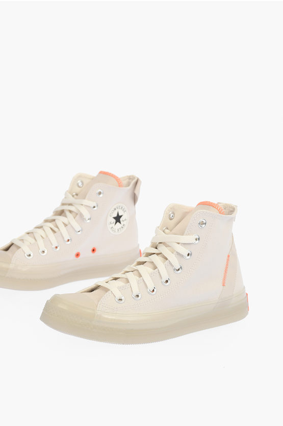 Converse All Star Chuck Taylor Cotton High Top Sneakers In White