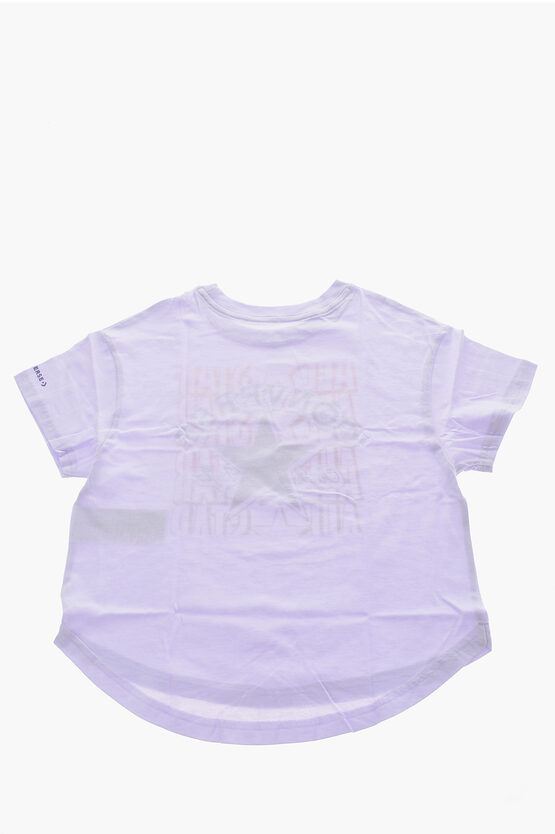 ALL STAR CHUCK TAYLOR Crew-Neck BOYFRIEND T-shirt with Frontal Print Logo