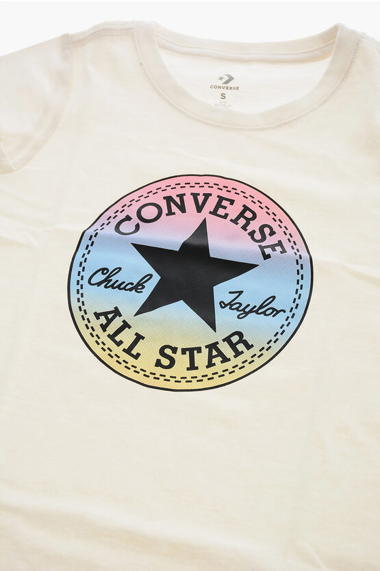 ALL STAR CHUCK TAYLOR Crew-Neck T-shirt with Gradient Logo-Print