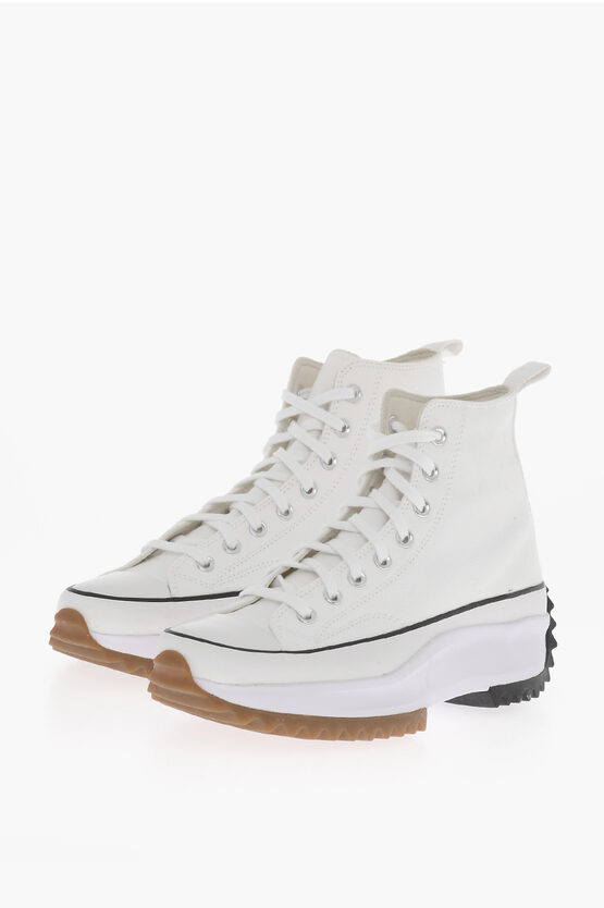 CONVERSE ALL STAR CHUCK TAYLOR FABRIC HIGH TOP SNEAKERS 6CM 