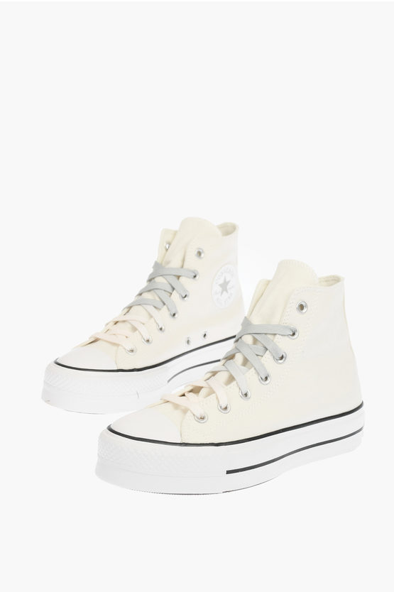 Converse All Star Chuck Taylor Fabric Sneakers In White