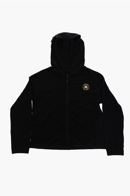 ALL STAR CHUCK TAYLOR Felpa a Coste con Cappuccio e Chiusura Zip