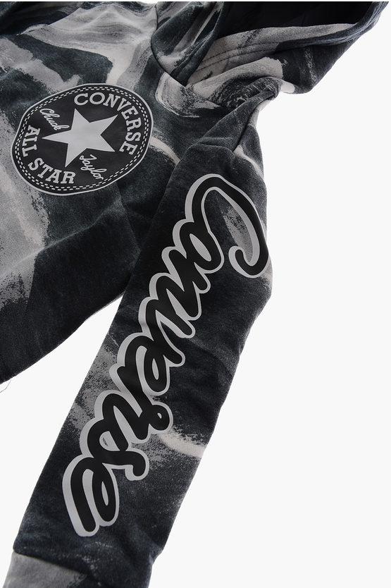 ALL STAR CHUCK TAYLOR Felpa con Maxi Stampa Frontale e Cappuccio