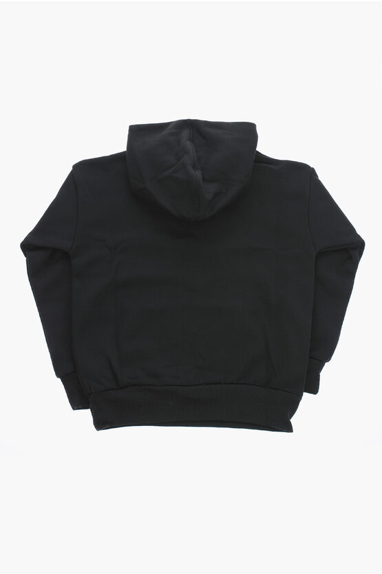 ALL STAR CHUCK TAYLOR Felpa Hoodie in Tinta Unita con Logo a Contrasto