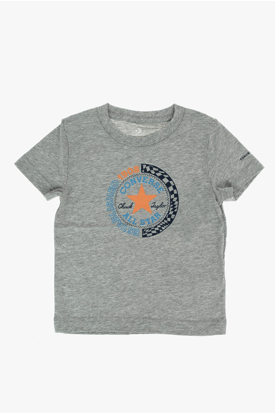 ALL STAR CHUCK TAYLOR Front Printed Crew-neck T-shirt