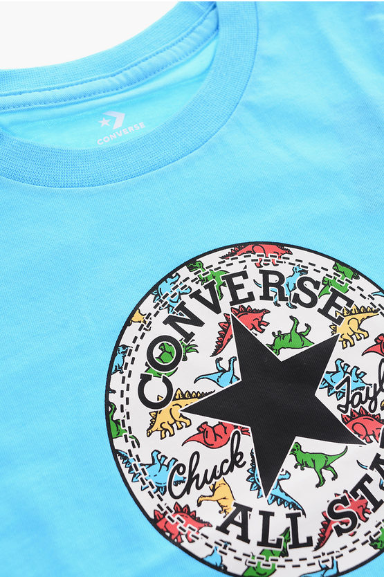 ALL STAR CHUCK TAYLOR front printed crew-neck t-shirt