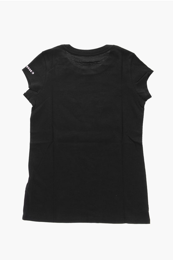 ALL STAR CHUCK TAYLOR Front Printed Crew-neck T-shirt