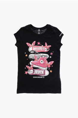 All-Over Teddy Bear Printed Crew-neck T-Shirt