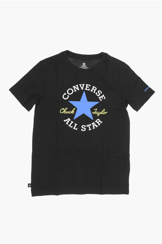 ALL STAR CHUCK TAYLOR Frontal Printed Crew-neck T-shirt