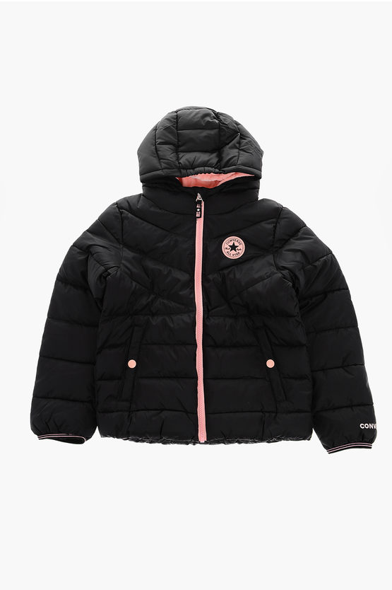 ALL STAR CHUCK TAYLOR Giubbotto Imbottito con Dettagli a contrasto e Interno in Ecopelliccia