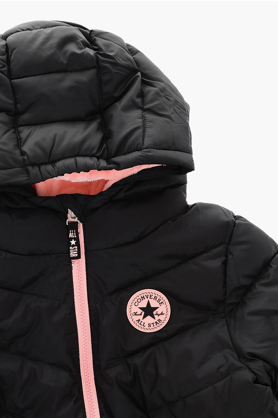 ALL STAR CHUCK TAYLOR Giubbotto Imbottito con Dettagli a contrasto e Interno in Ecopelliccia