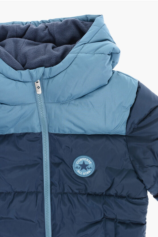 ALL STAR CHUCK TAYLOR Giubbotto Imbottito con Fodera in Pile e Cappuccio