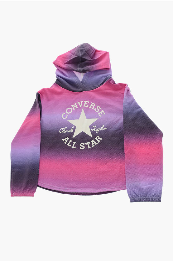 Converse Kids' All Star Chuck Taylor Gradient Effect Boxy Fit Hoodie In Multi