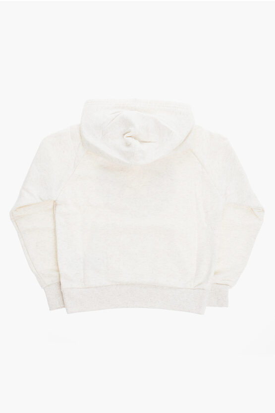 ALL STAR CHUCK TAYLOR Hoodie aus gemischter gebürsteter Baumwolle mit Maxi-Glitzer-Logo