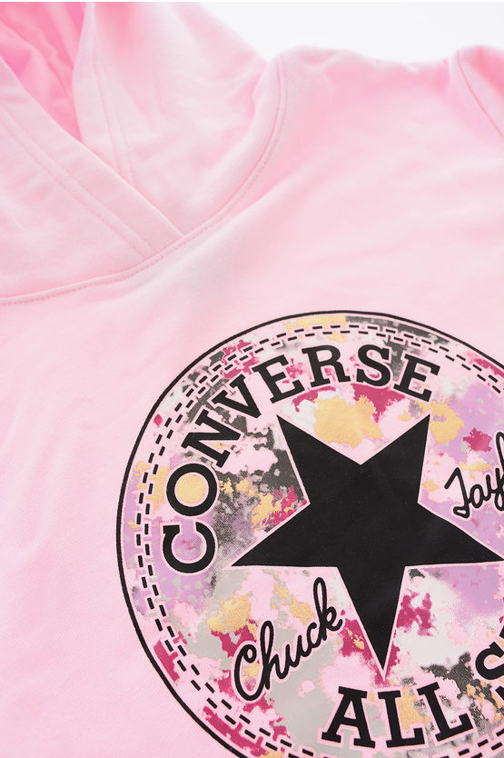 ALL STAR CHUCK TAYLOR Logo Print Hoodie with Hood