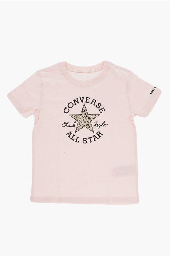 Shop Converse All Star Chuck Taylor Logo Printed Crewneck T-shirt