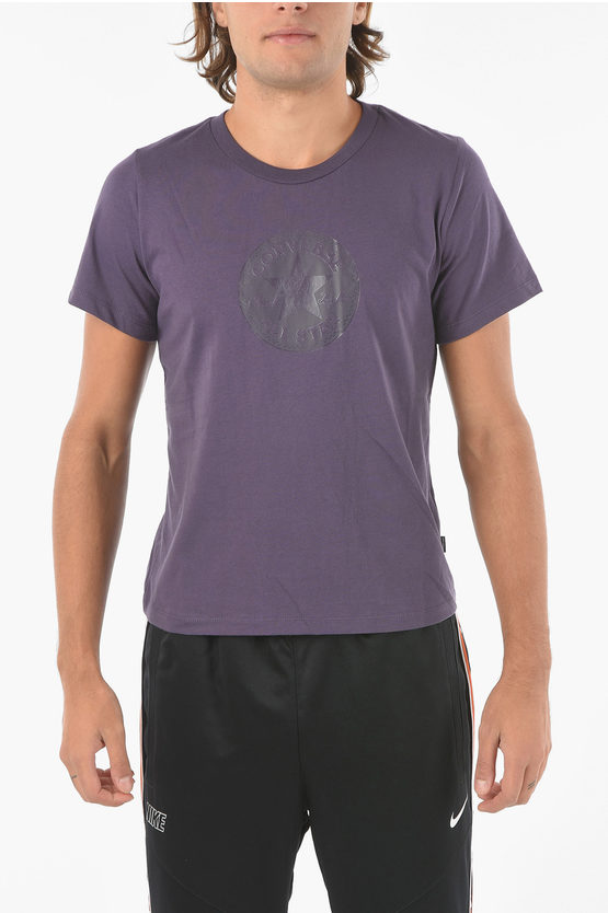 Converse All Star Chuck Taylor Logo-printed T-shirt In Purple
