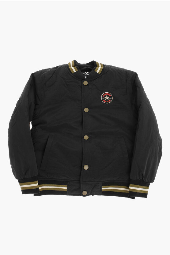 ALL STAR CHUCK TAYLOR Padded Varsity Jacket with Embroidered Logo