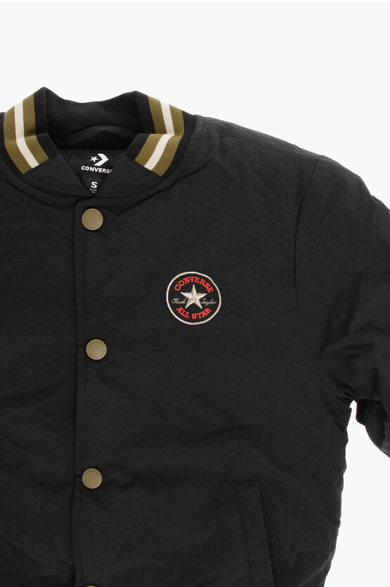 ALL STAR CHUCK TAYLOR Padded Varsity Jacket with Embroidered Logo