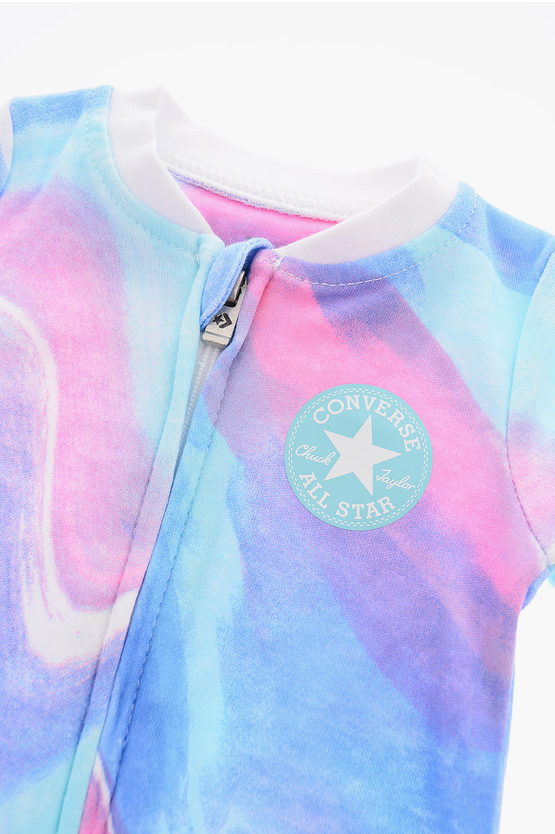 ALL STAR CHUCK TAYLOR Pagliaccetto Effetto Tie Dye con Zip Frontale