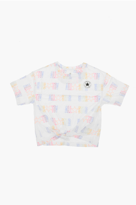 Converse All Star Chuck Taylor Printed Logo All Over T-shirt In Multi