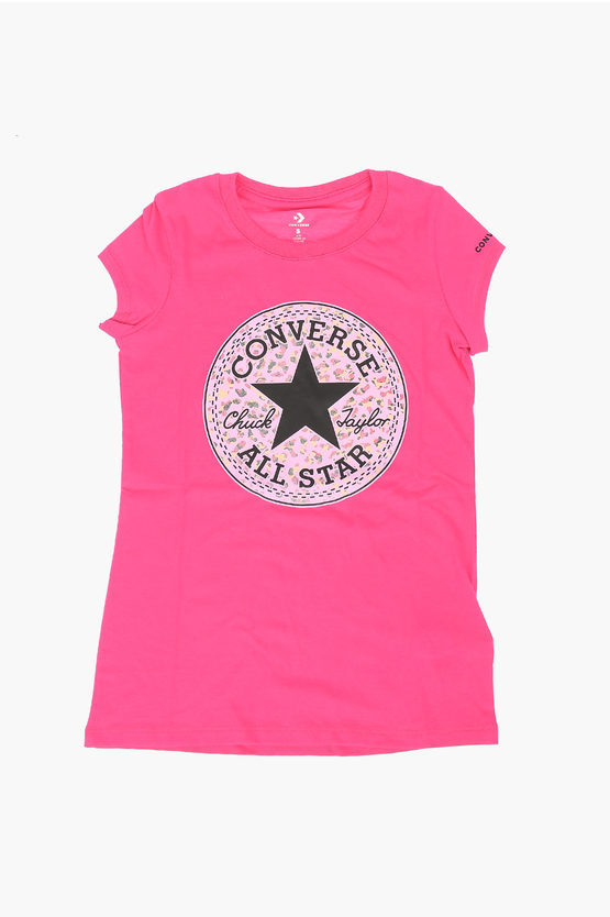 Converse Kids' All Star Chuck Taylor Printed T-shirt In Pink