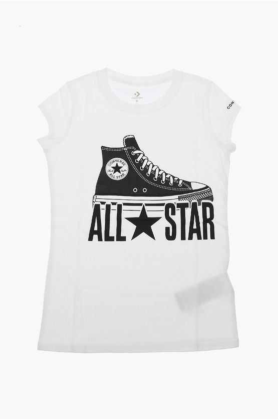 Converse All Star Chuck Taylor Printed T-shirt In White