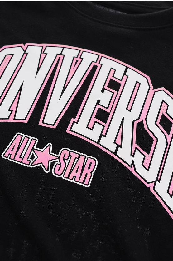 ALL STAR CHUCK TAYLOR Set Aus Crop-T-Shirt Und Haargummi Aus Lurex