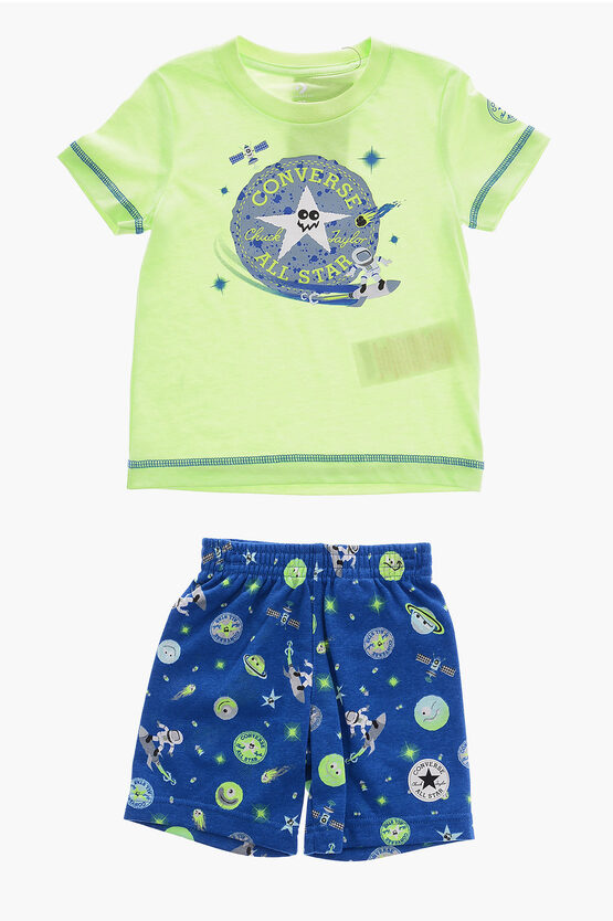 ALL STAR CHUCK TAYLOR Set Bedrucktes T-Shirt und Shorts