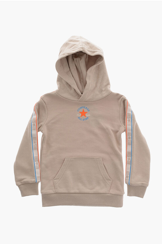 ALL STAR CHUCK TAYLOR Set Felpa Hoodie e Joggers in Tinta Unita con Banda Laterale Logata