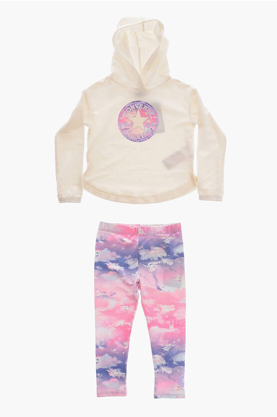 ALL STAR CHUCK TAYLOR Set Sweatshirt und Leggings mit Tie-Dye-Effekt