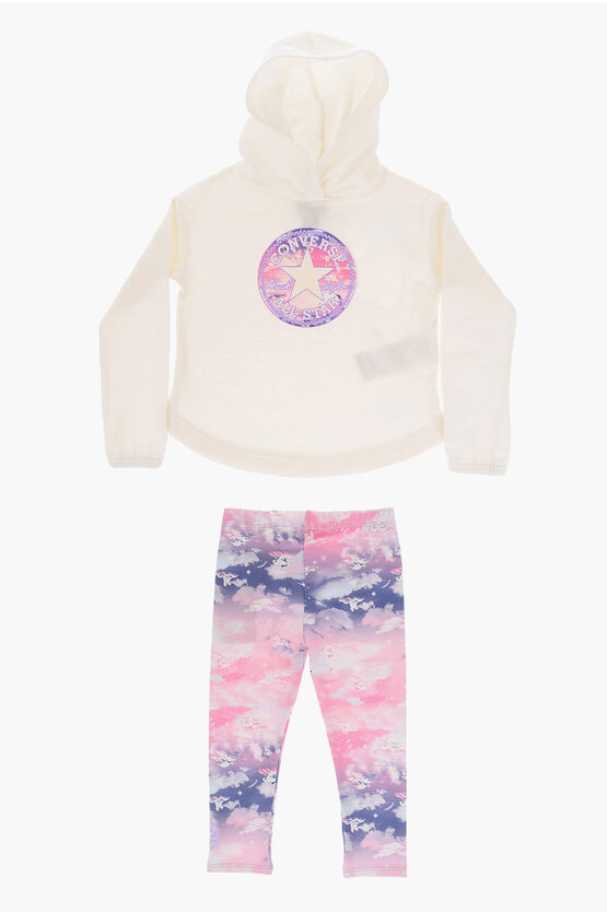 ALL STAR CHUCK TAYLOR Set Sweatshirt und Leggings mit Tie-Dye-Effekt