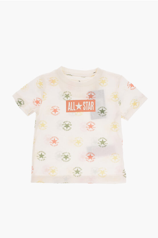 ALL STAR CHUCK TAYLOR Set T-shirt Girocollo stampata All Over e Shorts in Mesh