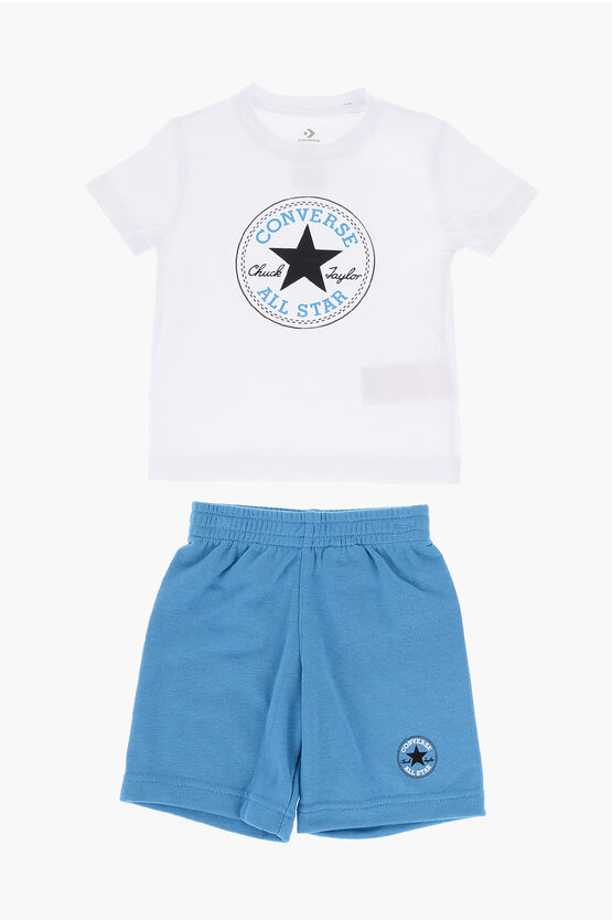 ALL STAR CHUCK TAYLOR Set T-shirt Stampata e Shorts