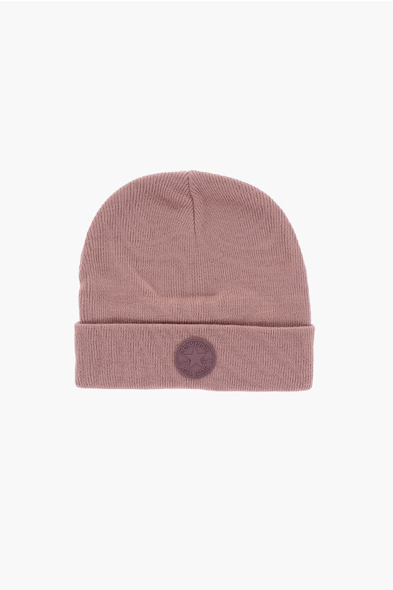 Converse All Star Chuck Taylor Solid Colour Beanie In Pink