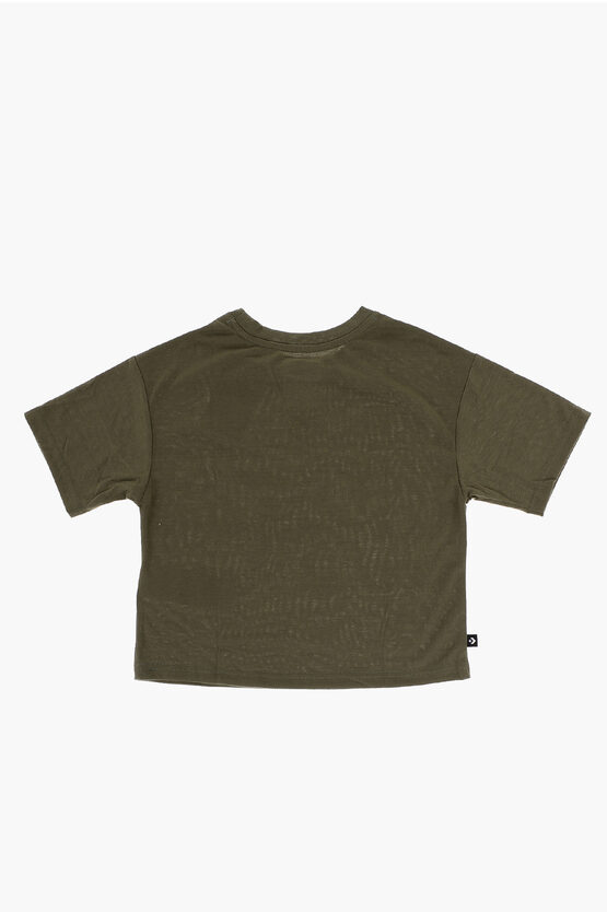 ALL STAR CHUCK TAYLOR Solid Color Boxy Fit Crew-neck T-Shirt