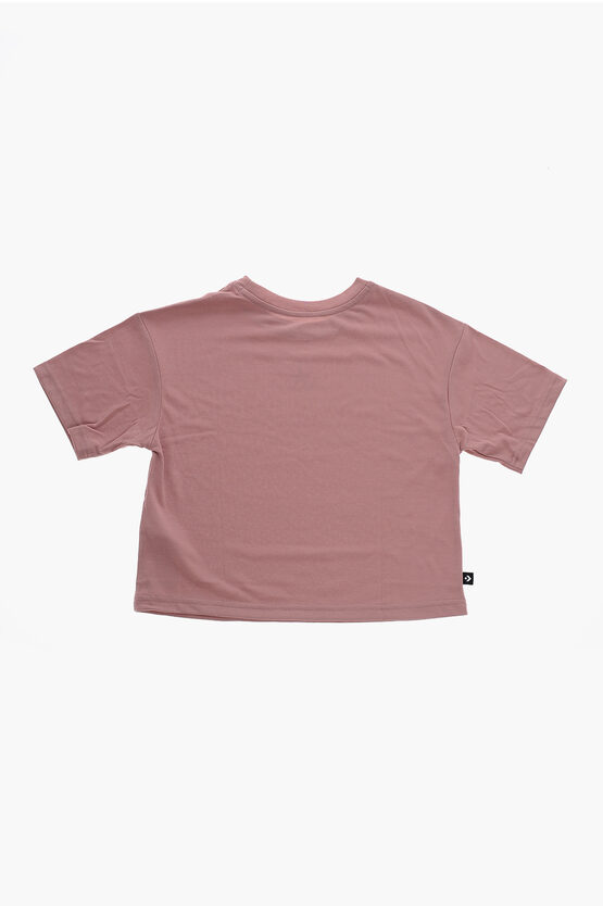 ALL STAR CHUCK TAYLOR Solid Color Crew-Neck T-shirt with Logo